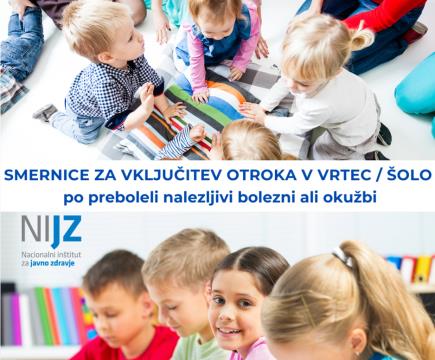 Smernice za vključitev otroka v vrtec ali šolo po preboleli nalezljivi bolezni ali okužbi_naslovna…