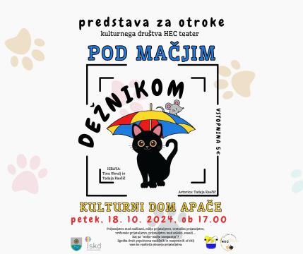 vabilo_POD MAČJIM DEŽNIKOM_KD APAČE_18.10.