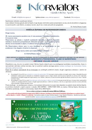 INFOrmator - 09.03.2026 (št. 4/2026)