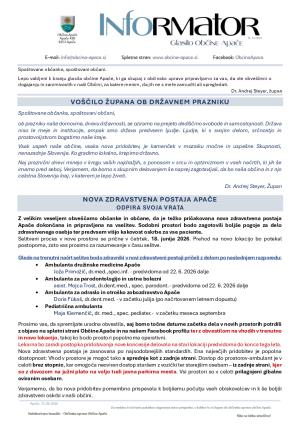 INFOrmator - 15.06.2026 (št. 10/2026)