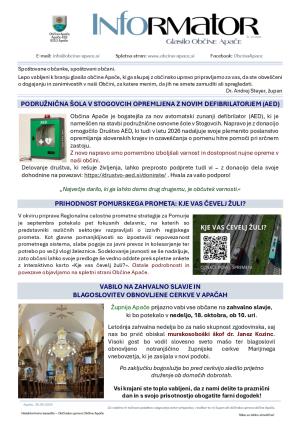 INFOrmator - 30.09.2026 (št. 15/2026)
